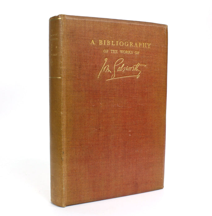 A Bibliography of the Works of John Galsworthy, H. V. Marrot. Signed and limited edition.