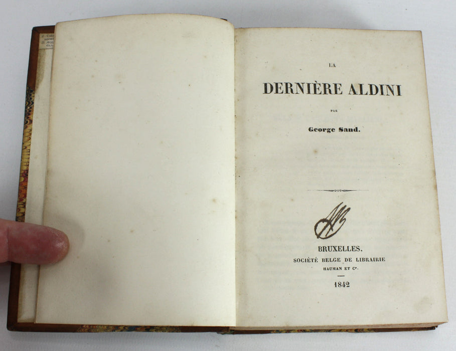 La Derniere Aldini and Francois Le Champi par George Sand, Paris, 1842 & 1848.