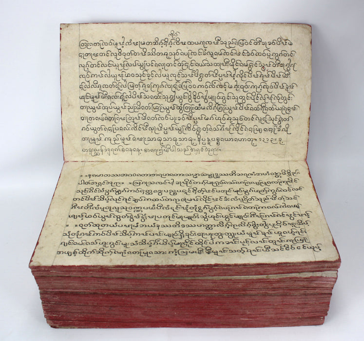 Ancient Lanna language Thai Buddhist manuscript