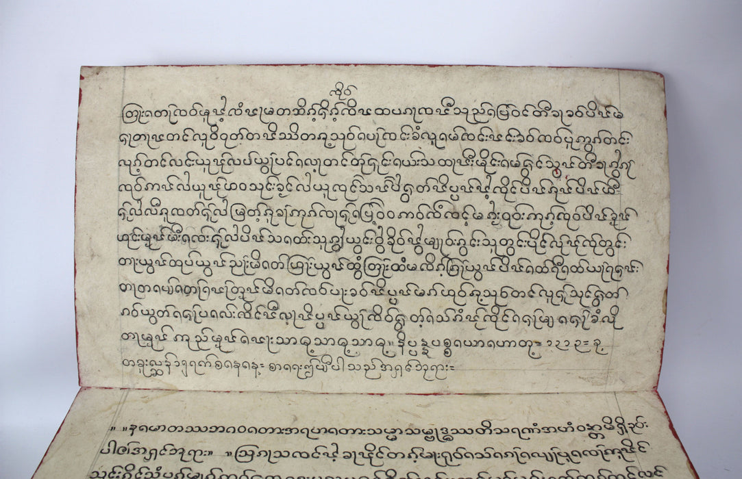 Ancient Lanna language Thai Buddhist manuscript