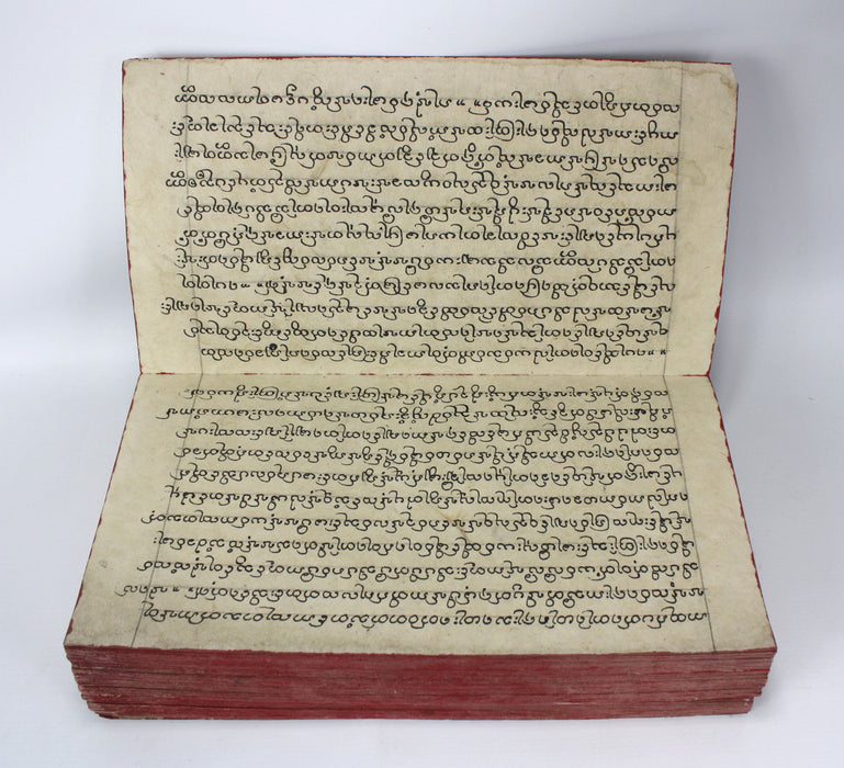 Ancient Lanna language Thai Buddhist manuscript