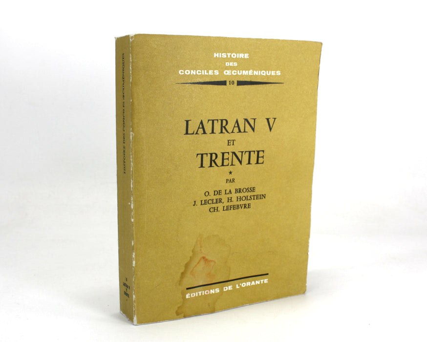 Latran V et Trente, O. De La Brosse, J. Lecler, H. Holstein & CH. Lefebvre, 1975