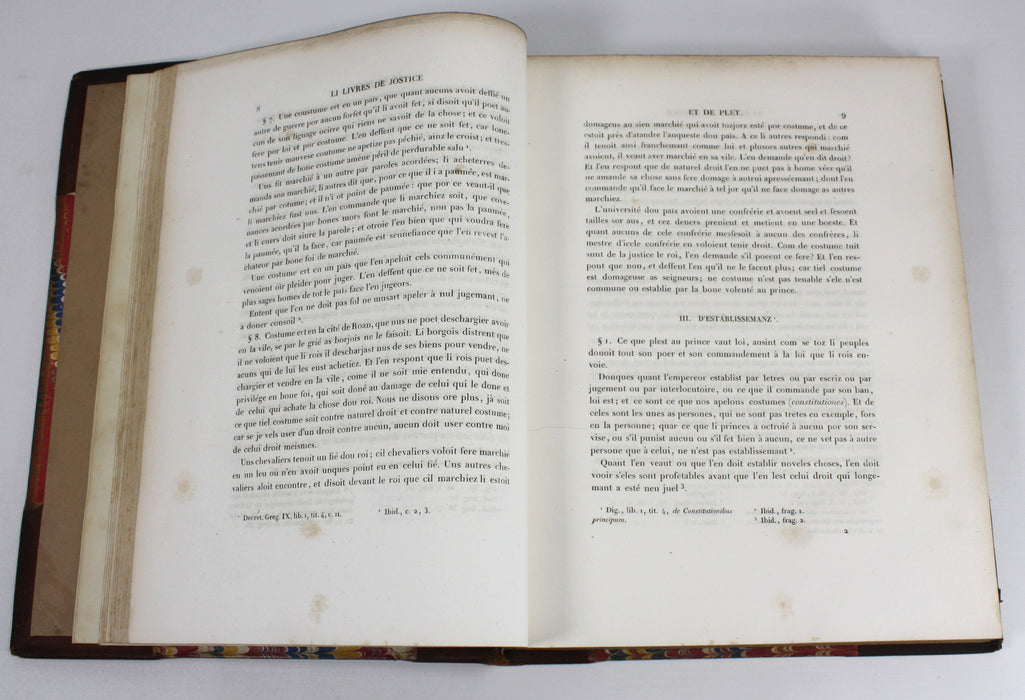 Li Livres de Jostice et de Plet, 1850