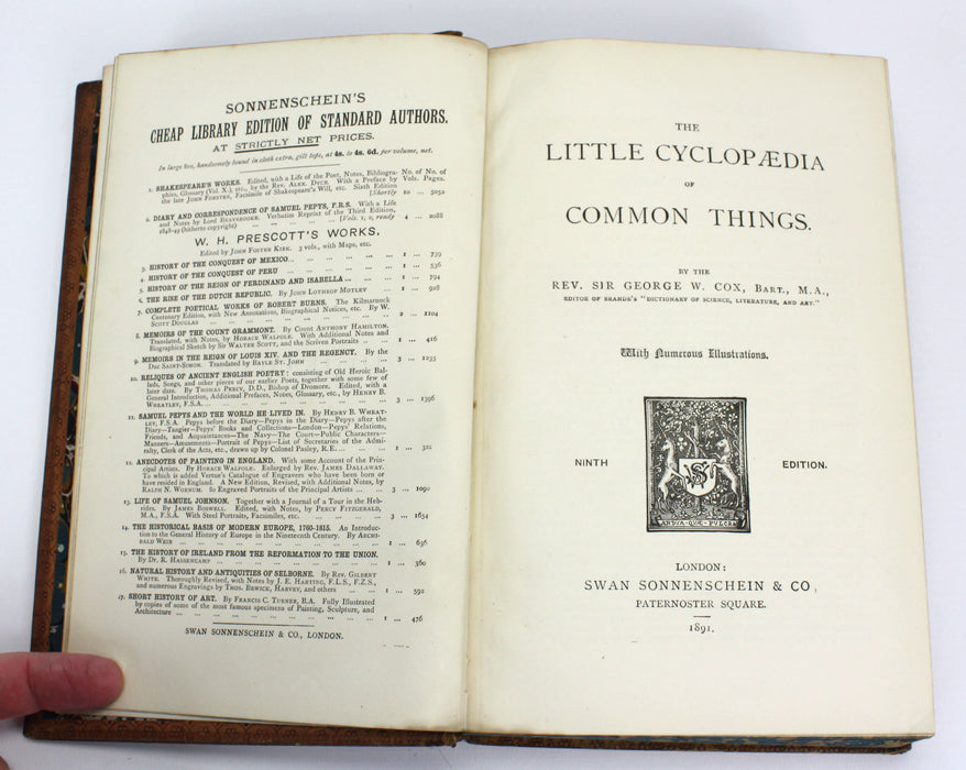 Little Cyclopaedia of Common Things, George W. Cox, 1891