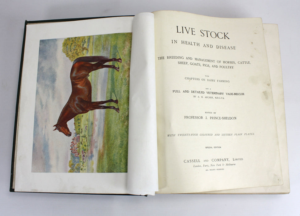 Live Stock in Health and Disease, J. Prince-Sheldon, Special Edition