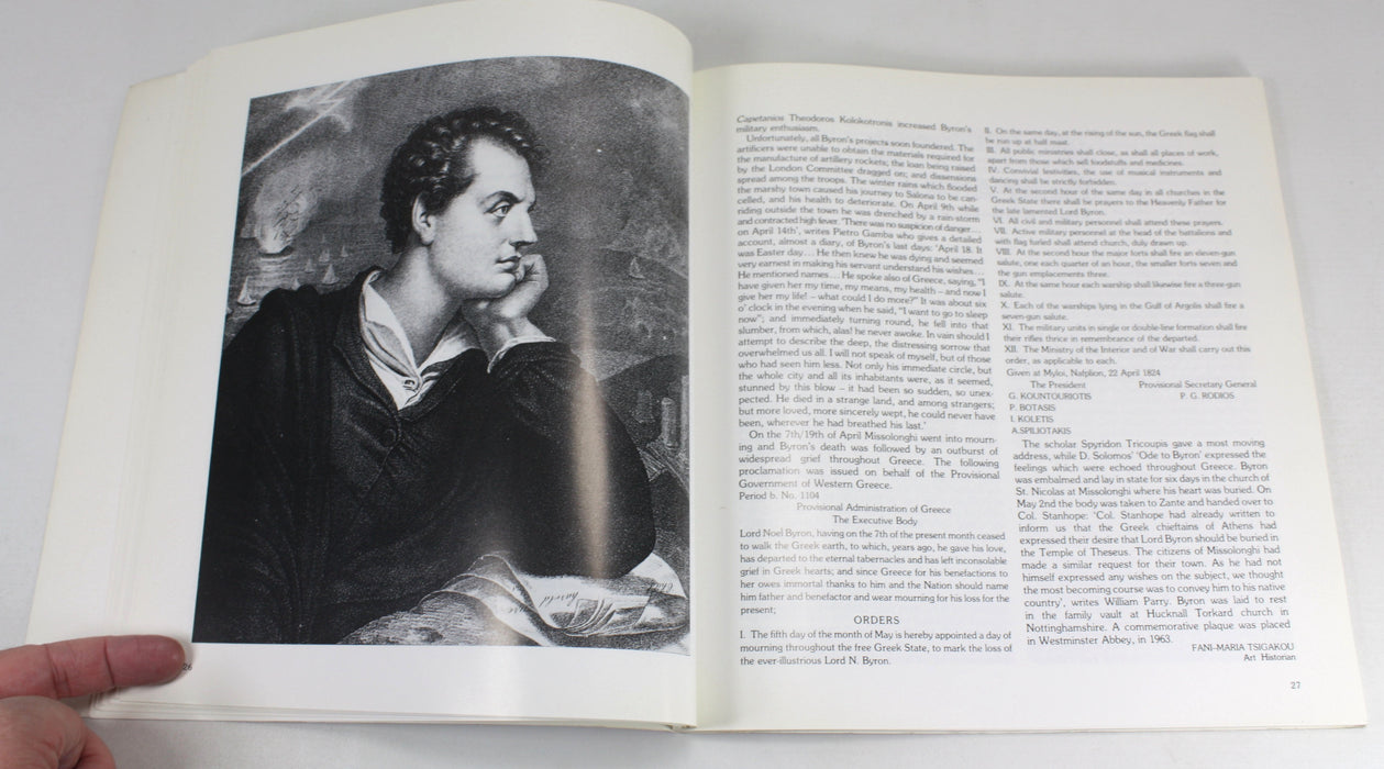 Lord Byron in Greece, Fani-Maria Tsigakou, 1987, English and Greek text