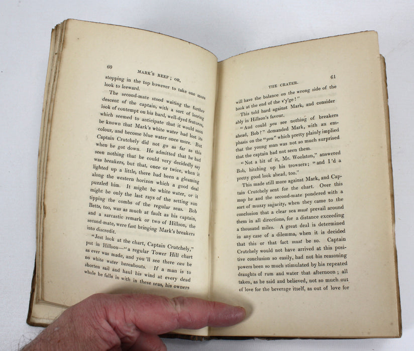 Mark's Reef, or The Crater, J F Cooper, in three volumes, 1847