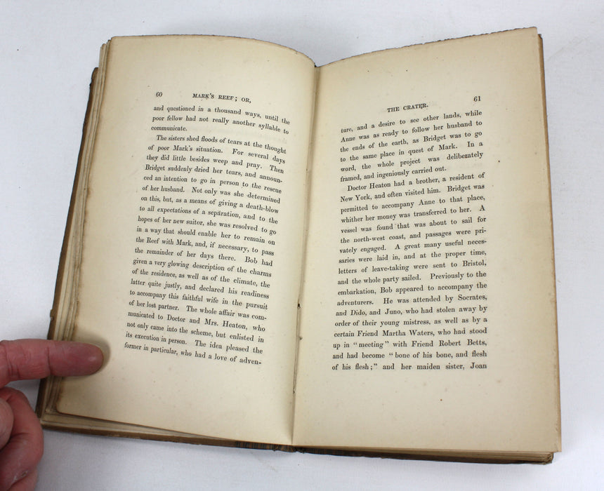 Mark's Reef, or The Crater, J F Cooper, in three volumes, 1847