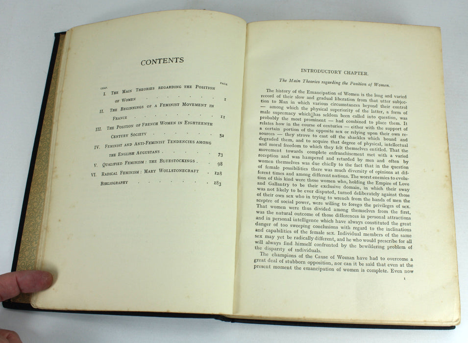 Mary Wollstonecraft and the Beginnings of Female Emancipation in France and England, Jacob Bouten, Amsterdam, 1922