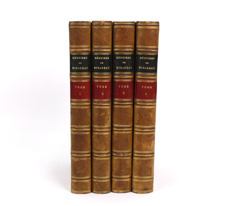 Mémoires de Mirabeau, 4 Volumes, 1834