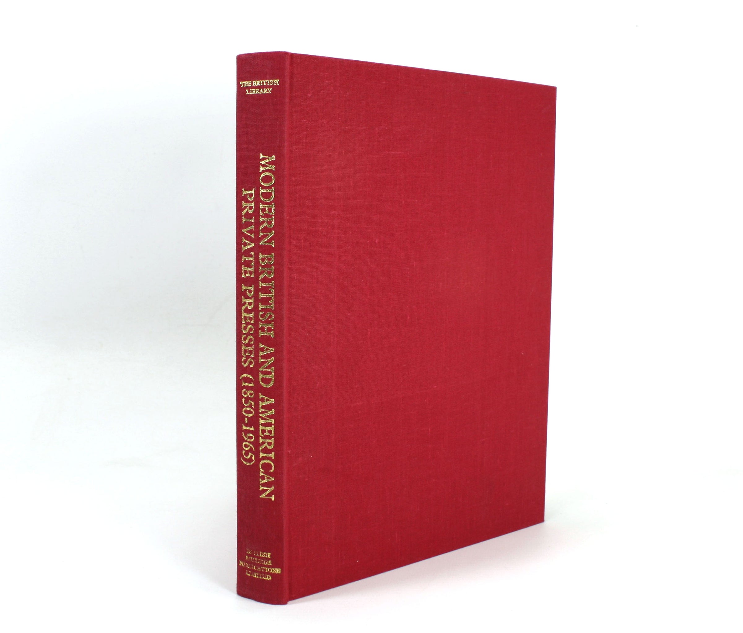 A red book cover with gold lettering on the spine showing the book's title.