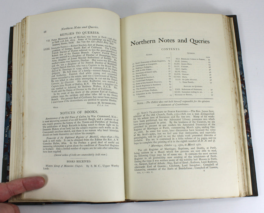 Northern Notes and Queries or The Scottish Antiquary, Hallen, 1886-1903