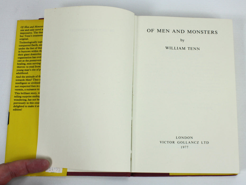 Of Men and Monsters by William Tenn, 1977