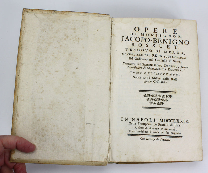 Opere de Monsignor Jacopo-Benigno Bossuet, 1779