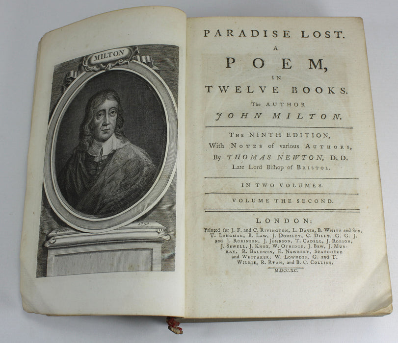 Paradise Lost; A Poem in Twelve Books by John Milton, 1790, Volume 2, Ninth Edition