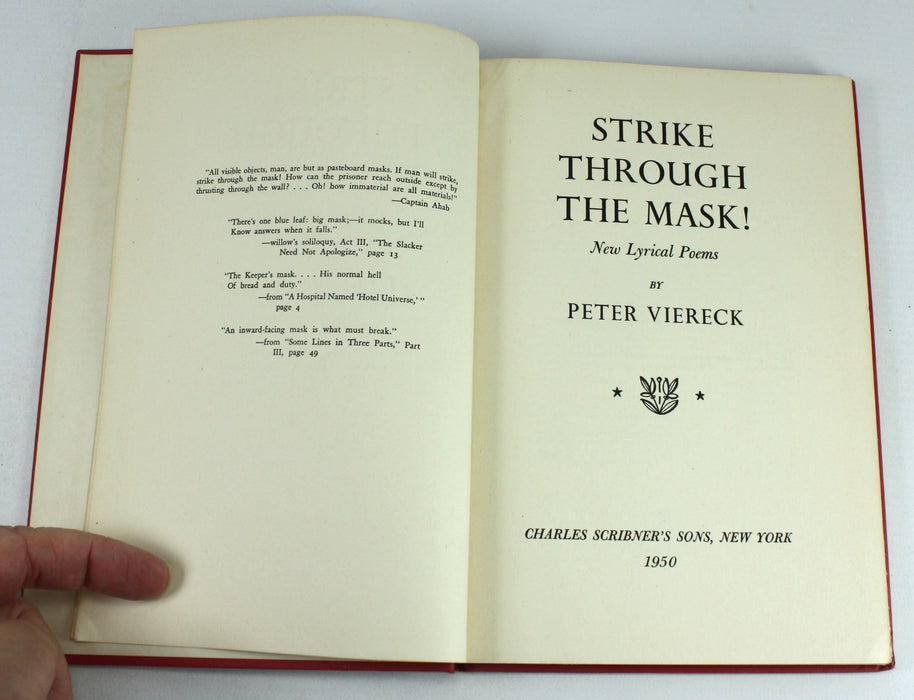 Strike Through the Mask! by Peter Viereck, 1950