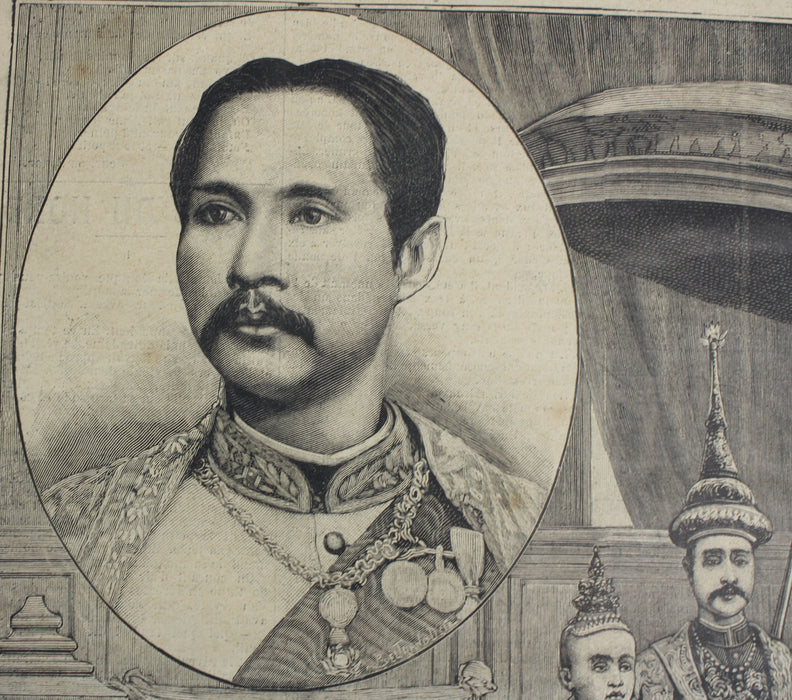 Le Petit Parisien, Supplement Litteraire Illustre, No. 450, 1897, Siam, King Chulalongkorn I (King Rama V)