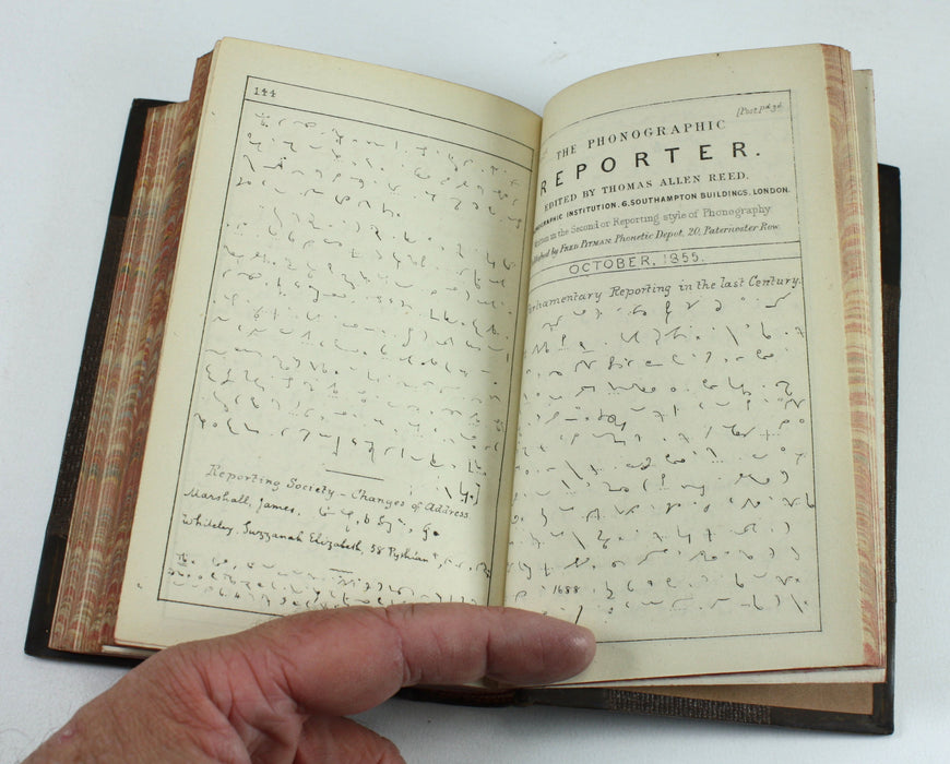Fonografic Corespondent & Phonographic Reporter, 2 volumes, 1847-1855.