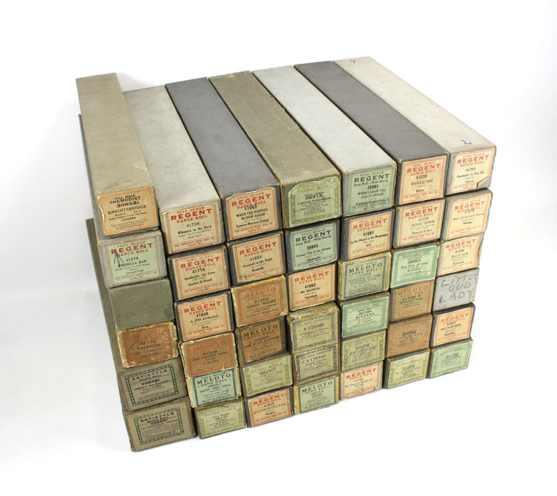 Vintage Original Pianola Music Rolls, Universal Song Rolls - Large Choice