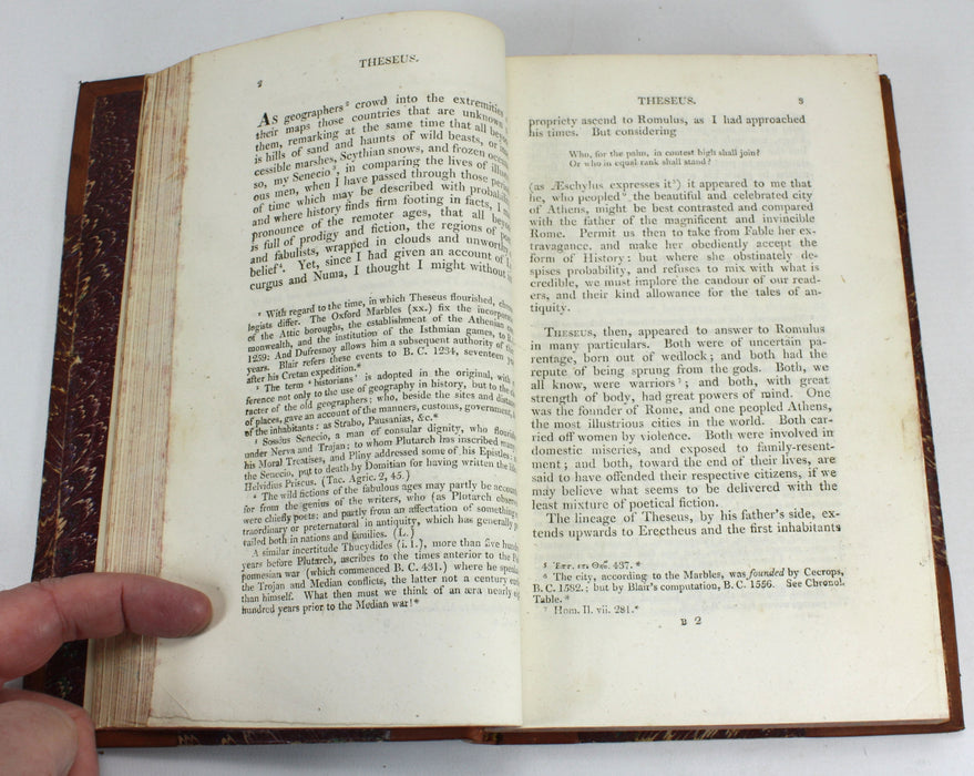 Plutarch's Lives, 6 Volume Set complete, John & William Langhorne, 1813