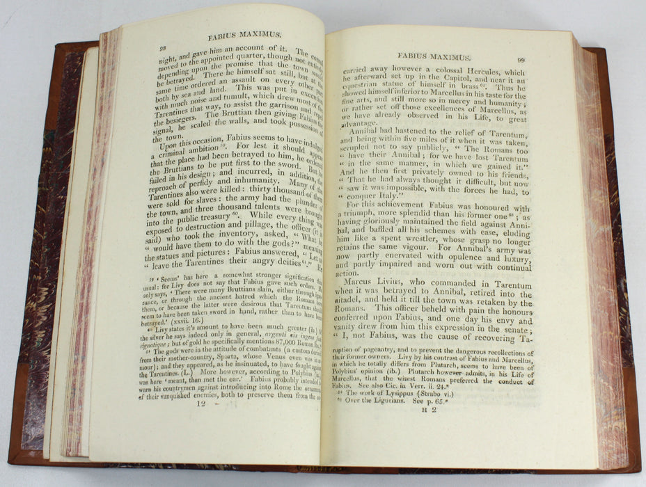 Plutarch's Lives, 6 Volume Set complete, John & William Langhorne, 1813