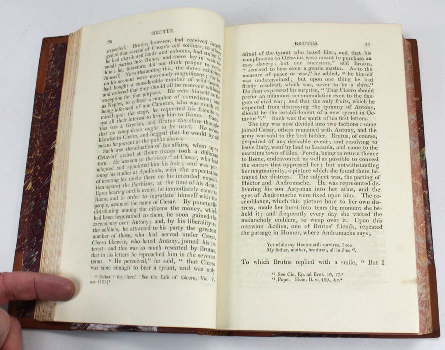 Plutarch's Lives, 6 Volume Set complete, John & William Langhorne, 1813