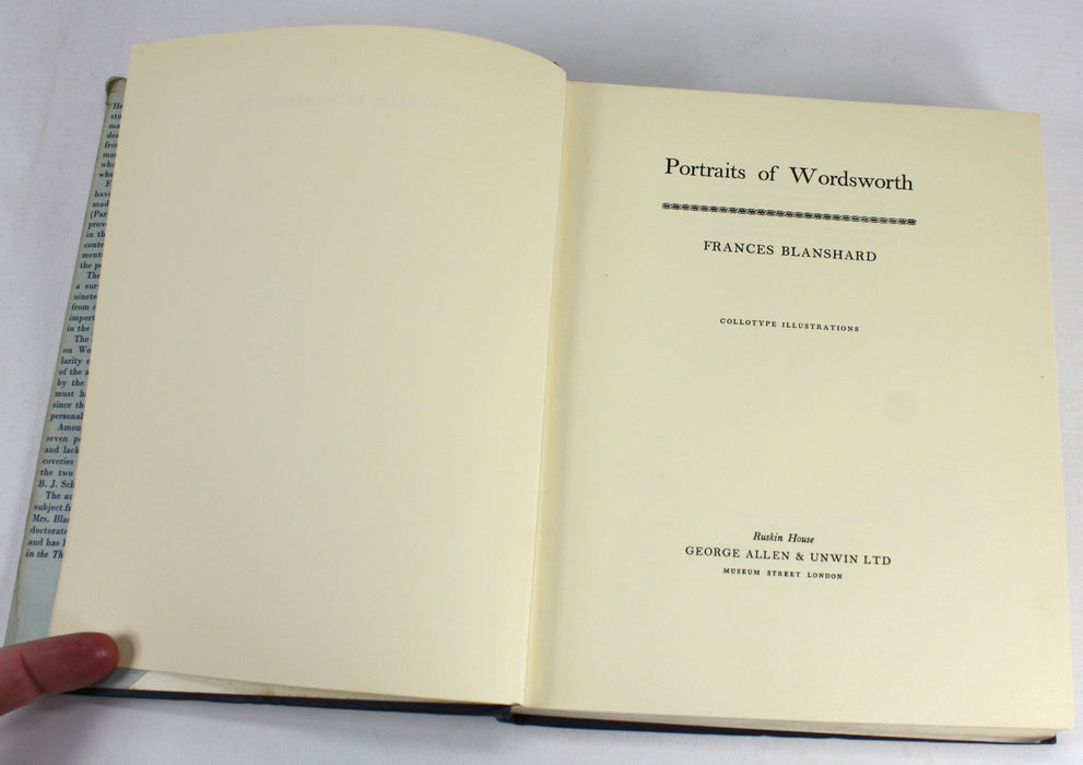 Portraits of Wordsworth, by Frances Blanshard, 1959