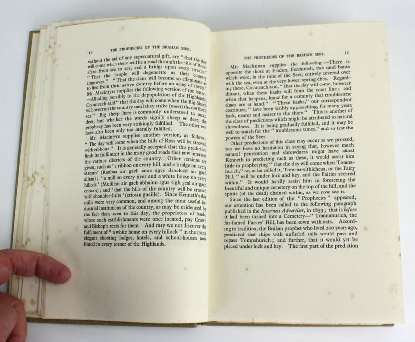 Prophecies of The Brahan Seer (Coinneach Odhar Fiosaiche), Alexander Mackenzie, Andrew Lang, 1935