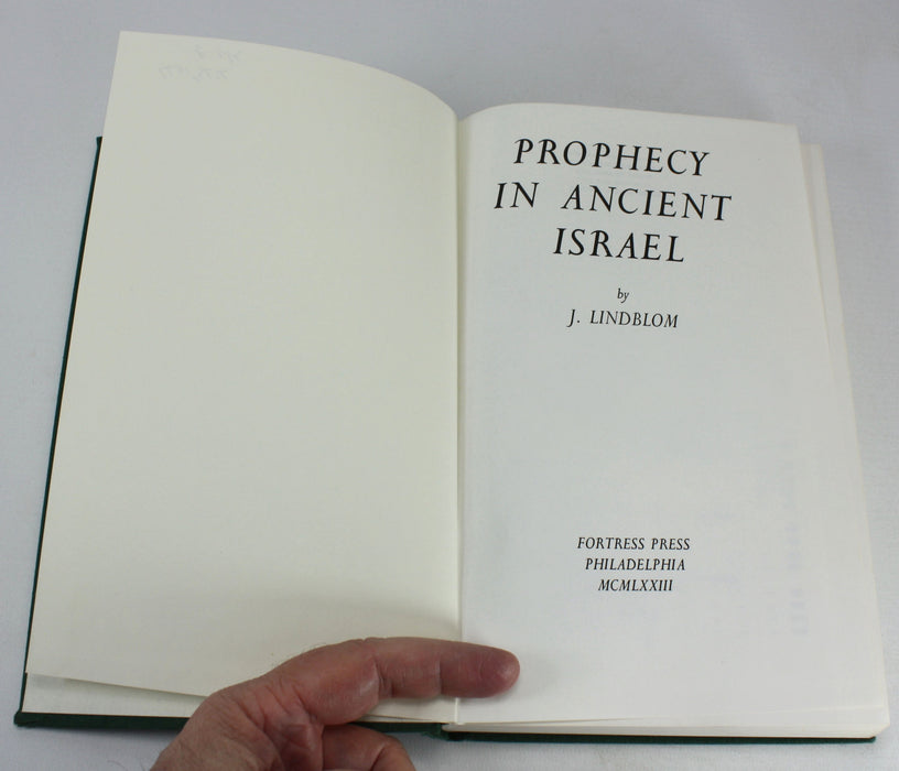 Prophecy in Ancient Israel, J. Lindblom, 1973