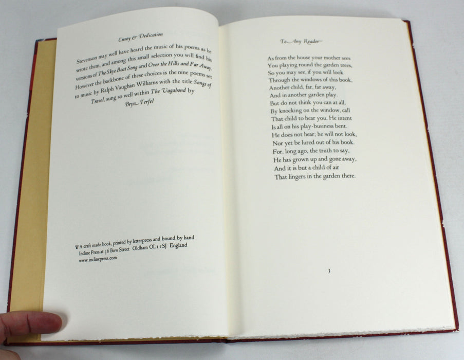 Robert Louis Stevenson - The Long Journey, Incline Press. Signed, limited edition. Private Press.