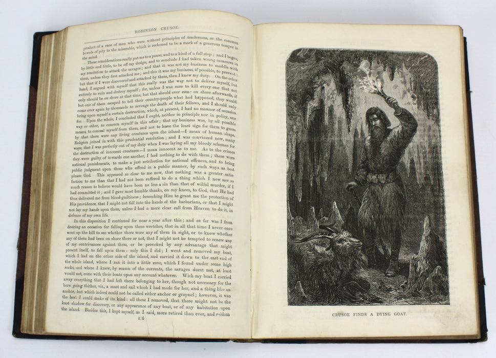 Robinson Crusoe, Daniel Defoe, c. 1864
