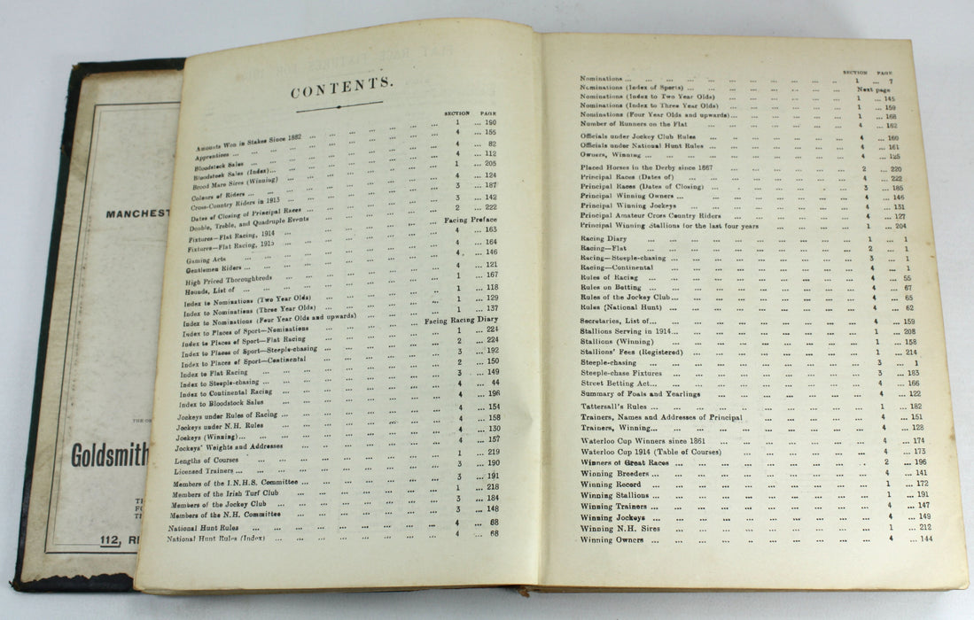 Horse Racing; Ruff's Guide to the Turf, Spring Edition, 1914