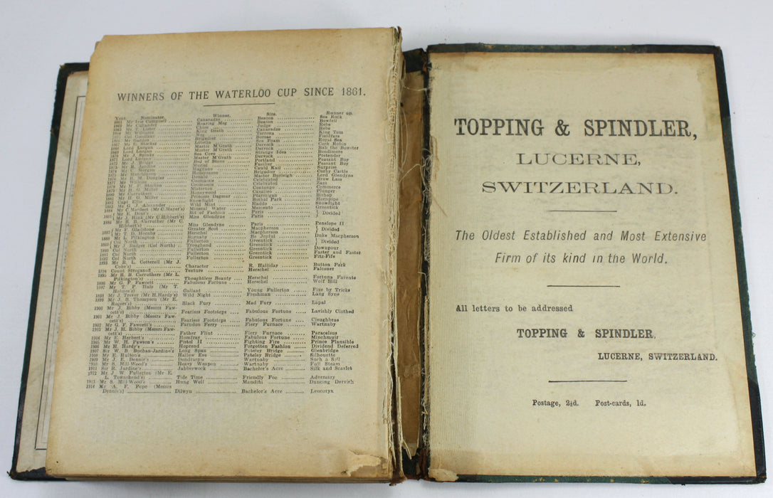 Horse Racing; Ruff's Guide to the Turf, Spring Edition, 1914