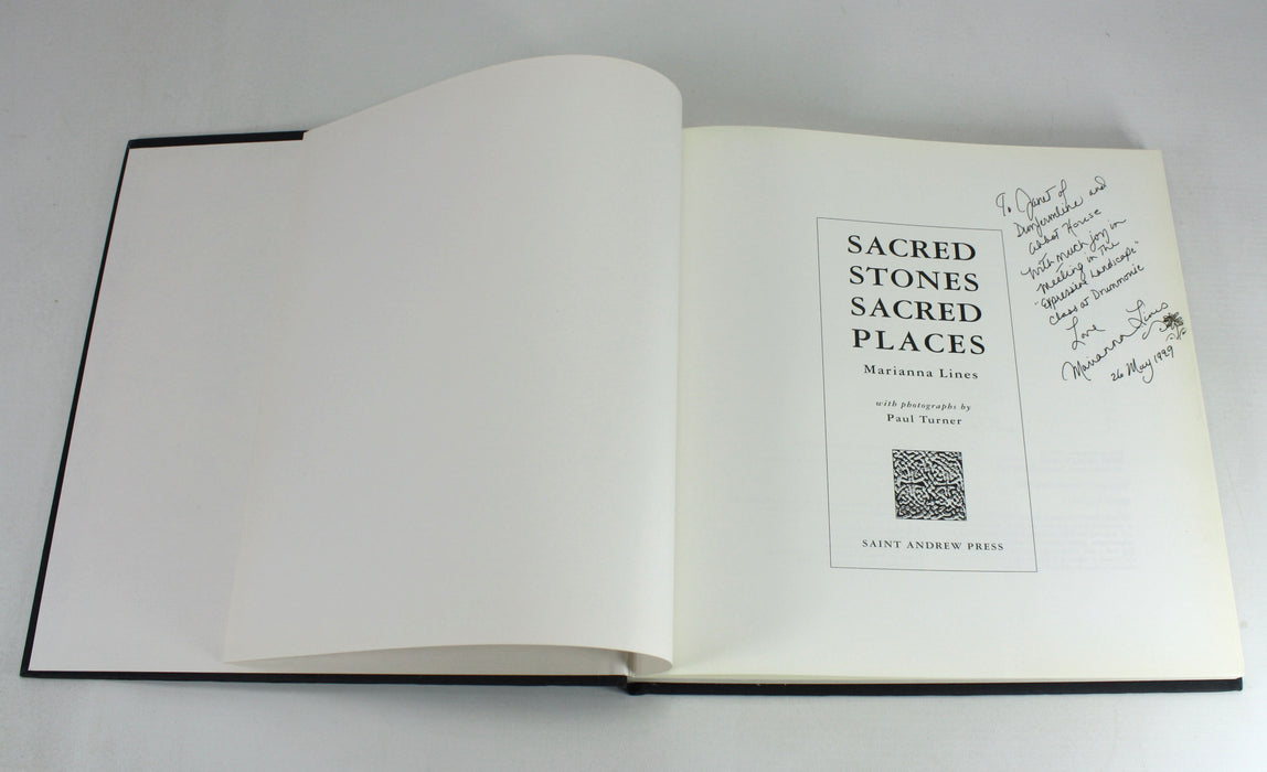 Sacred Stones Sacred Places by Marianna Lines, 1992, Signed