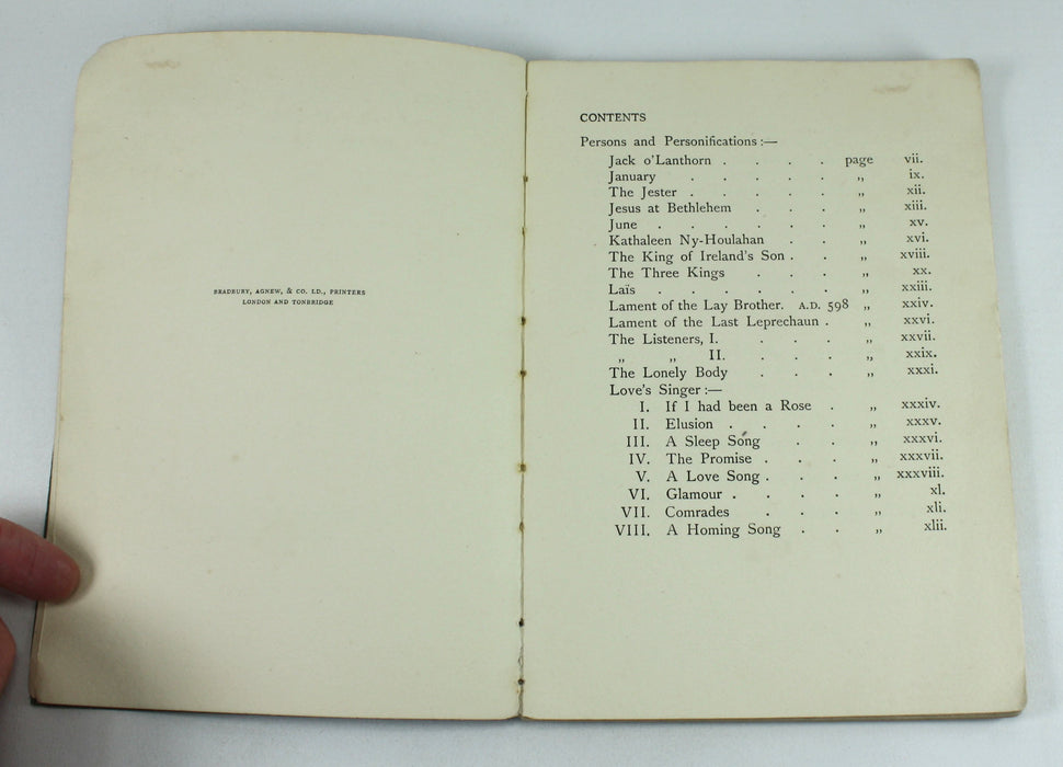 Selected Poems by Nora Chesson, 5 Volume set, 1906