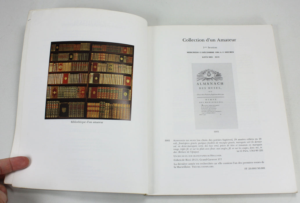 Sotheby's Livres Anciens et Modernes, Monaco, Dec 1984, auction catalogue