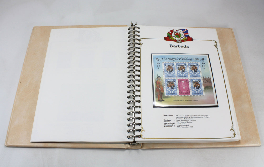 Stanley Gibbons Royal Wedding Stamp Collection 1981, 3 Volume Set