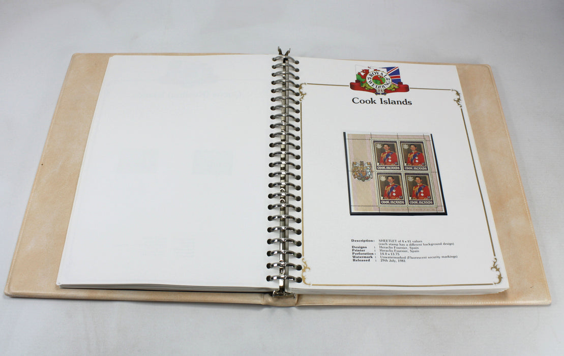 Stanley Gibbons Royal Wedding Stamp Collection 1981, 3 Volume Set