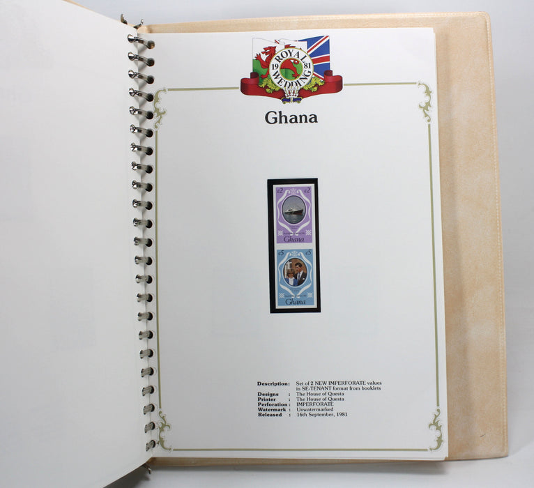 Stanley Gibbons Royal Wedding Stamp Collection 1981, 3 Volume Set