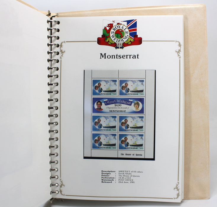 Stanley Gibbons Royal Wedding Stamp Collection 1981, 3 Volume Set