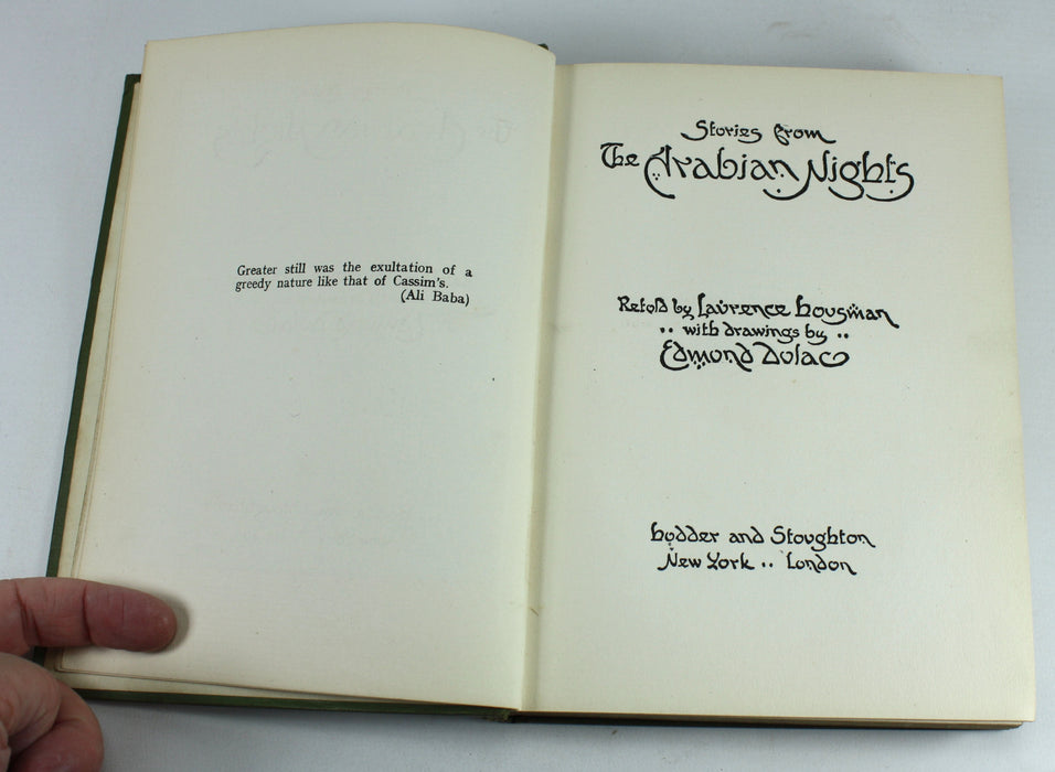 Stories from The Arabian Nights, Lawrence Housman, Edmond Dulac