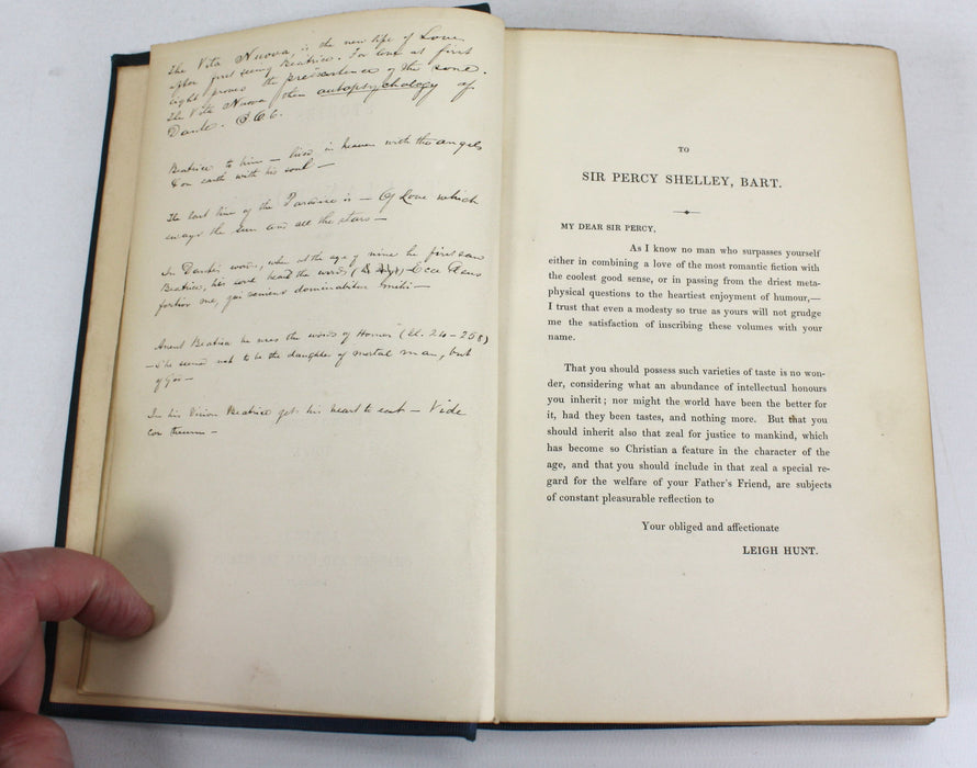 Stories from the Italian Poets, 2 Vols, by Leigh Hunt 1846