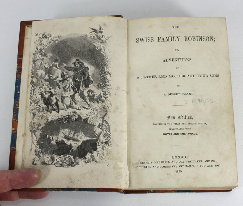 Swiss Family Robinson, by J.R. Wyss, 1855