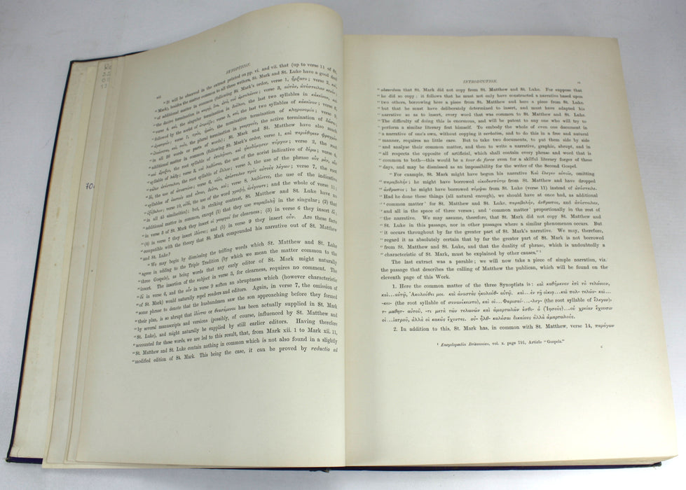 Synopticon, An Exposition of the Common Matter of the Synoptic Gospels, W.G. Rushbrooke, 1880