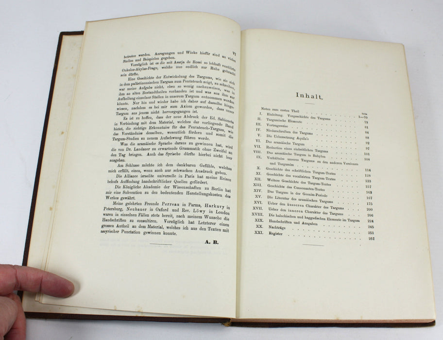 Targum Onkelos. Herausgegeben und Erläutert, Dr. A. Berliner, 1884