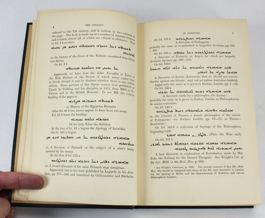 Texts and Studies; Contributions to Biblical and Patristic Literature; Aristides, Euthalius, Clement; 1893-1899