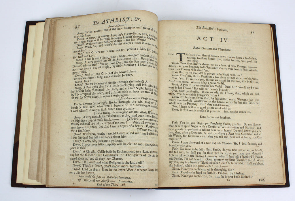 The Atheist or the Second Part of the Souldiers Fortune, Thomas Otway, 1684