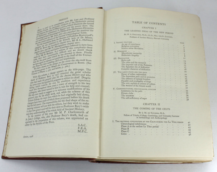 The Cambridge Ancient History Volume VII The Hellenistic Monarchies and the Rise of Rome, 1928