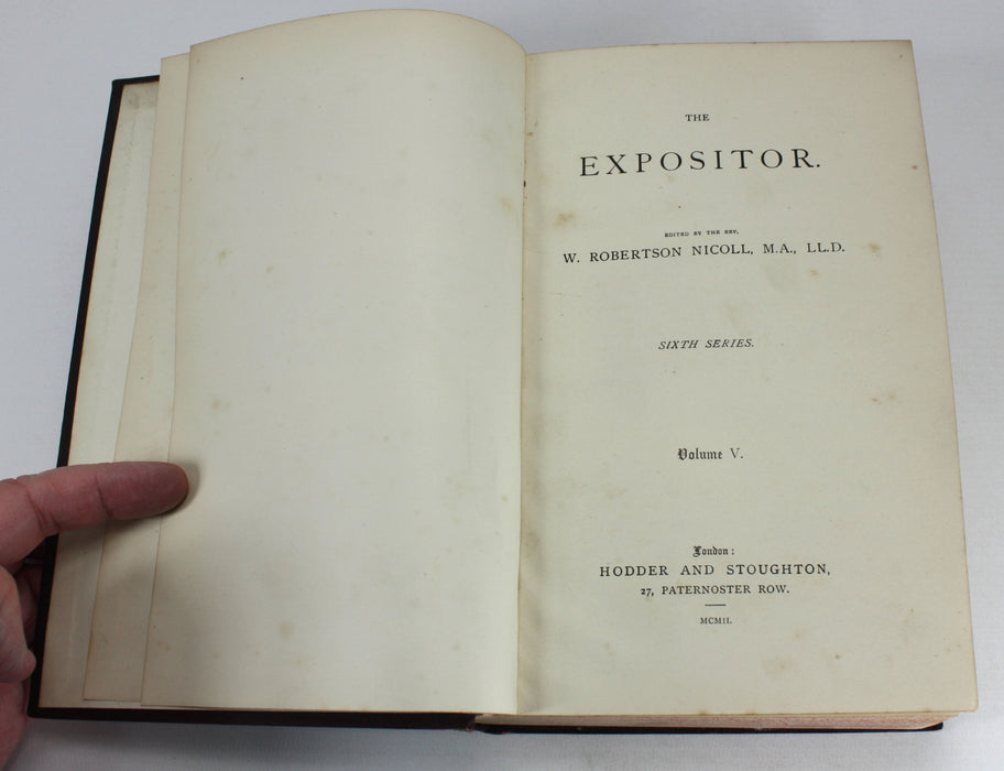 Theology Bundle: The Expositor Sixth Series book collection, 1901-1902.