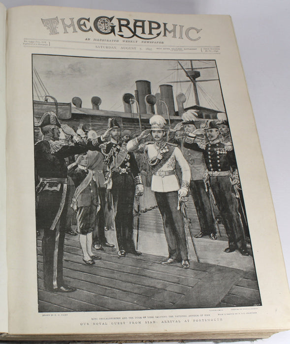 The Graphic; An Illustrated Weekly Newspaper; Volume 56, July - December 1897. King Rama V of Siam.